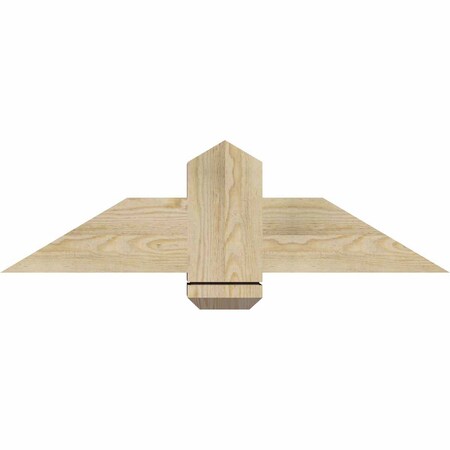 Ekena Millwork Eugene Rough Sawn Timber Gable Bracket, Douglas Fir, 36"W x 10"H x 6"D x 6"F, 7/12 Pitch GBW036X10X0606EUG00RDF